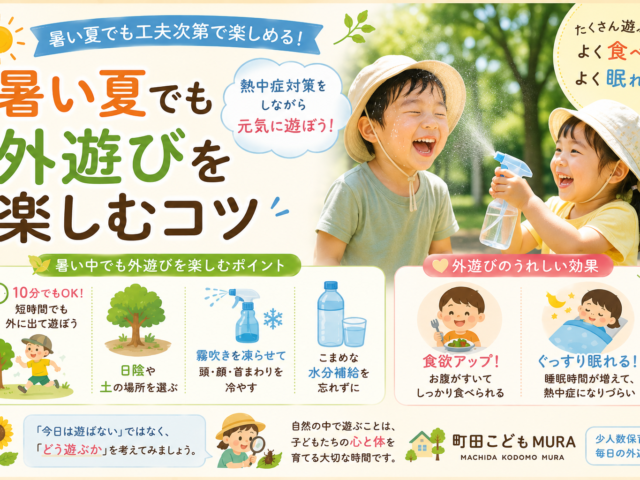 暑い夏でも外遊びを楽しむコツ｜熱中症対策をしながら元気に遊ぼう
